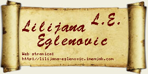 Lilijana Eglenović vizit kartica